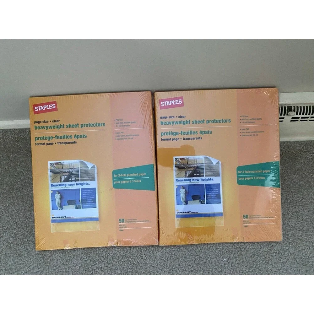 Staples Heavyweight Sheet Protectors 8 1/2